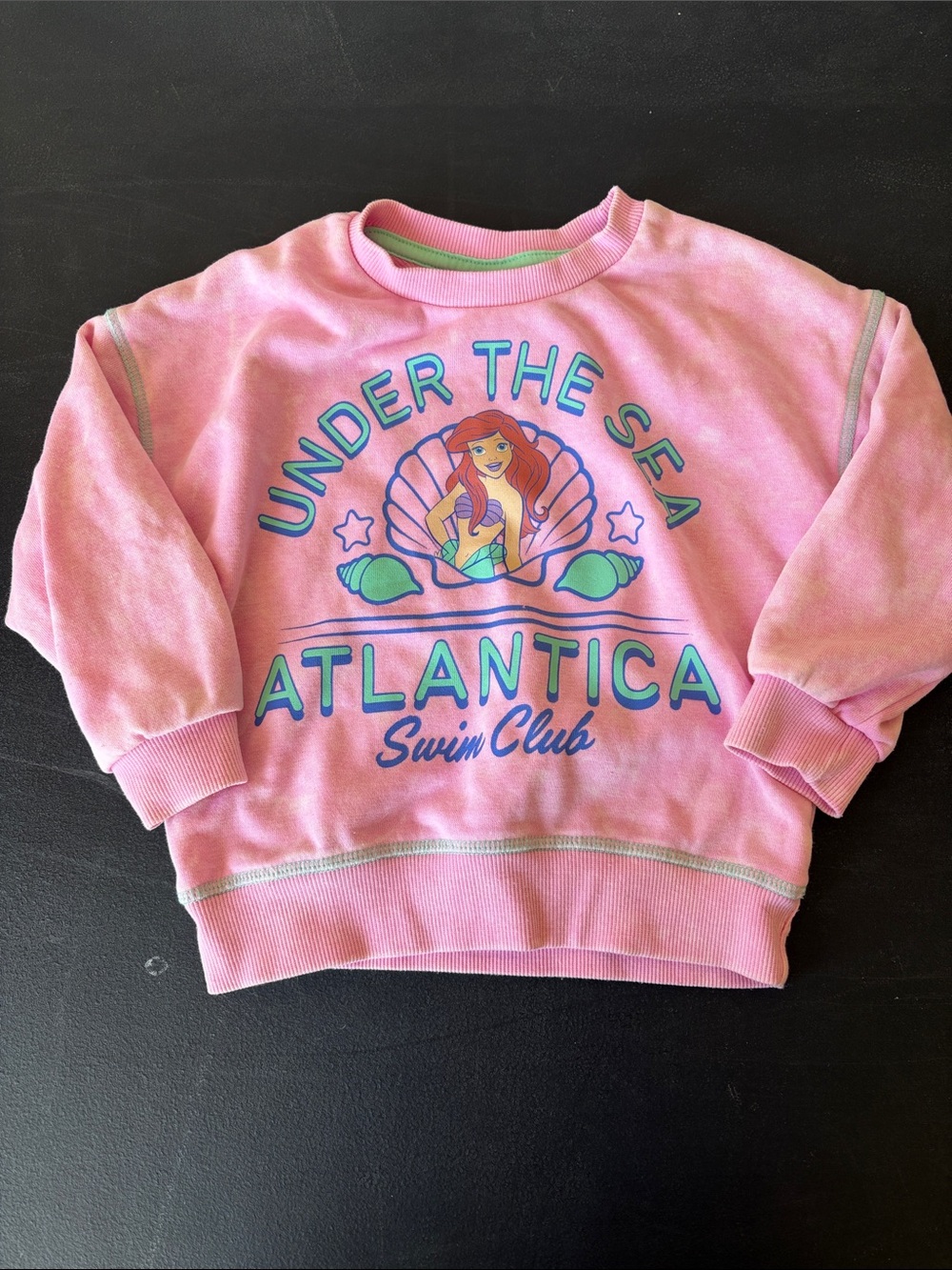 Pink Little Mermaid Kids Graphic Sweatshirt
